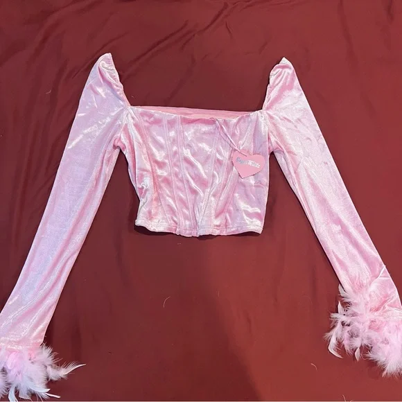 Sugar Thrillz x Dolls Kill LAVISH LIVING CORSET TOP - Picture 3 of 5